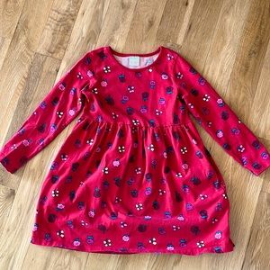 Hannah Andersson Size 120 Long Sleeve Dress with Pockets